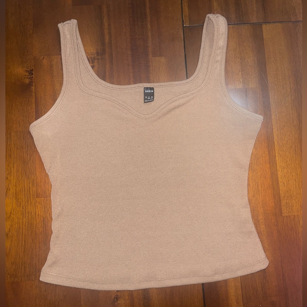 Shein rib knit tank top